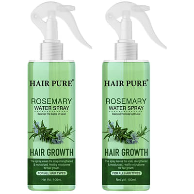 Hair Pure Rosemary Water Hair Spray for Scalp pH Balance - 100ml - Pack of 2| Nourishing & Refreshing image