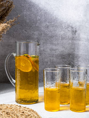 Hammered Pitcher Set image