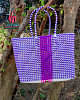 KST Bags | Handmade Wire Koodai | White, Pink and Violet