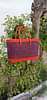 KST Bags | Handmade Wire Koodai | Orange and Blue | Shopping Bag and Basket