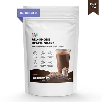 Happy Ratio, All-In-One Health Shake - 100% Cold Coffee - Pack of 4 image