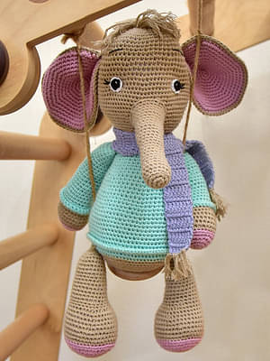 Happy Threads | Darcy Elephant | Super Cute | Soft Toy | For Girls & Boys | Gifting image