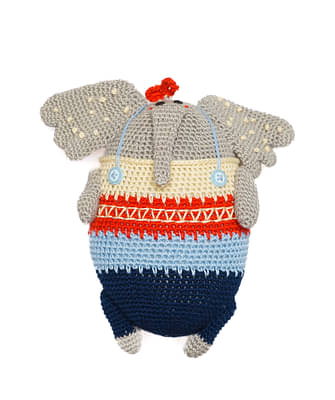 Happy Threads | Manny Elephant | Super Cute | Soft Toy | Best For All Ages | Gifting image
