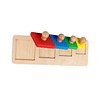 Hawbeez Wooden Shapes Tray Square