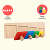 Hawbeez Wooden Shapes Tray Square
