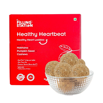 Healthy Heartbeat - Makhana+Pumpkin Seed+Cashew Nut Laddoo for Healthy Heart (250 gms) image