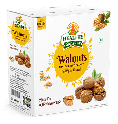 Healthy Sanskar Walnuts Premium Akhrot Giri 500 gm image