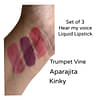 Hear My Voice | 3Ml X 3 | Liquid Matte Lipstick, Hear My Voice Set of 3, Wine, Nude, Light Cherry