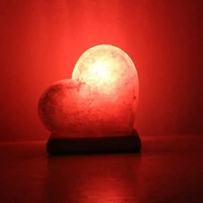 Heart Shape Himalayan Salt Lamp image