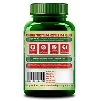 Himalayan Organics Boron Advanced Chelated 3mg Supplement I Supports Muscle & Energy Boost I Good For Bone & Joint Health - 120 Veg Capsules image