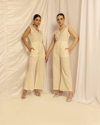 House Of Ara Jumpsuit - Off White image