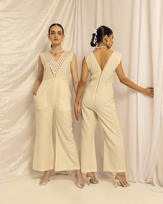 House Of Ara Jumpsuit - Off White image