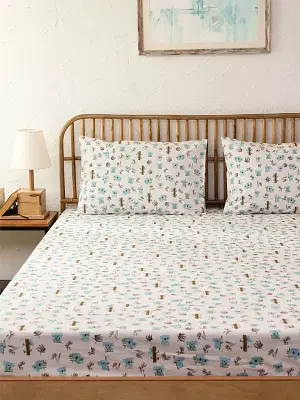 House This Koala Single Bedsheet Set (Blue) image