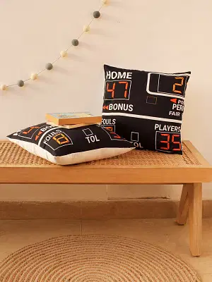 House This Score Board Puzzle A Shaped Cushion (Black) image