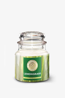 House of Aroma Lemongrass Scented Candle for Aromatherapy, Made with 100% Natural Wax and Essential Oils image