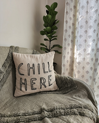 Hyppy Chill Here Pillow Cover image