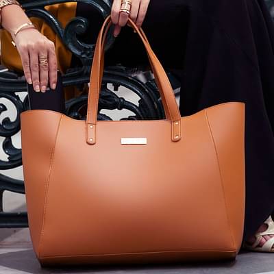 IMARS Elegant Tan Handbag Perfect For Women & Girls image