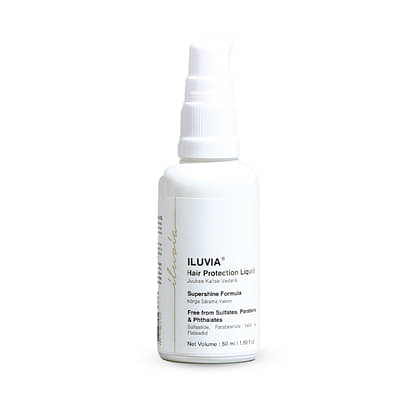 Iluvia Hair Protections Liquid | Frizz Control With Super Shiny Hair + Heat Protection 50Ml image