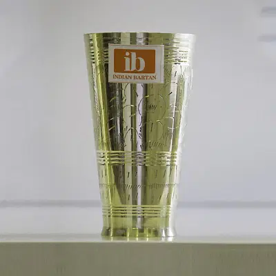 Indian Barthan Brass Glass image