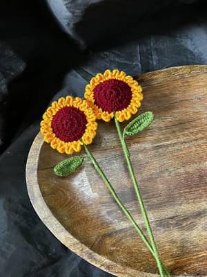 Ishmades Crochet Sunflower Stick image