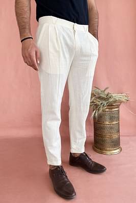 Itidor Off White Livingstone Trousers image