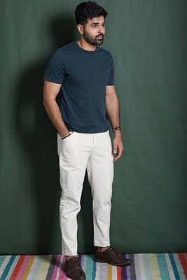 Itidor Off White Perennial Trousers image