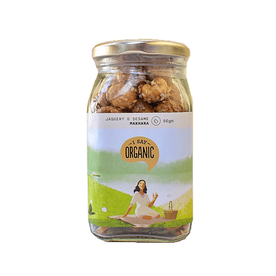Jaggery With Sesame Makhanas( Pack Of 2, 100Gm) image