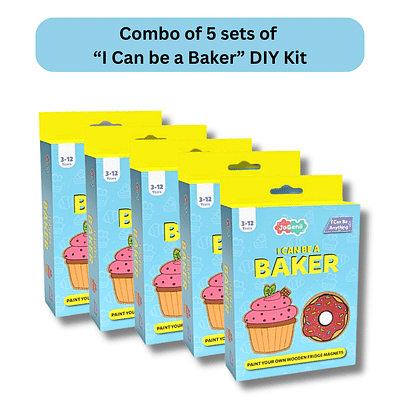 JoGenii I Can Be a Baker - Mini DIY Kit |Return Gift, Travel Friendly - Pack of 5 image