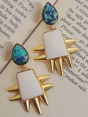 Johori Handcrafted Natural Stone Earrings image