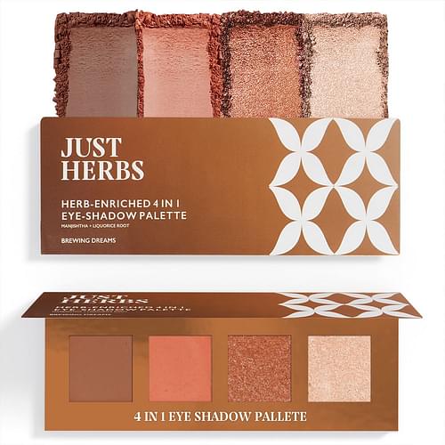 Just Herbs 4 In 1 Eye Shadow Pallette - Brewing Dreams 4 Gm image