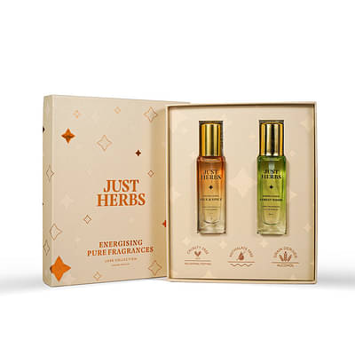 Just Herbs Edp Perfume Long Lasting Luxury Scent Gift Set For Men & Women (2X20 Ml) image