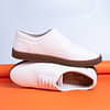 Jutaji Eco-Derby White Sneakers For Men | Lace Up | Cork & Natural Latex Padded Insole | Anti-Skid