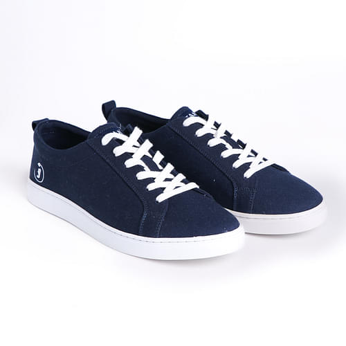 Jutaji Resolve Blue Sneakers For Men | Lace Up | Cork & Natural Latex Padded Insole | Anti-Skid image