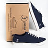 Jutaji Resolve Blue Sneakers For Men | Lace Up | Cork & Natural Latex Padded Insole | Anti-Skid