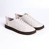 Jutaji Resolve White Sneakers For Men | Lace Up | Cork & Natural Latex Padded Insole | Anti-Skid