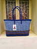 KST Bags | Handmade Wire Koodai | Blue and White | Shopping Bag and Basket