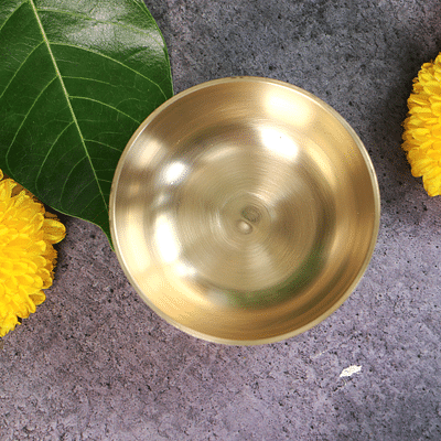 Kansa Small Katori / Bowl For Pooja- 3 inches diameter 100g 70ml image