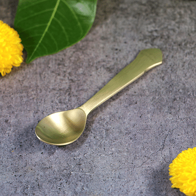 Kansa Small Spoon - 12 cm - 30g - Triangle Head image