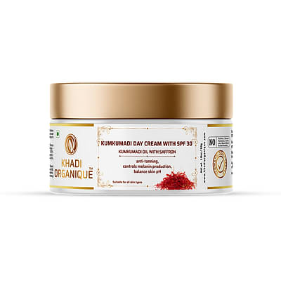 Khadi Organique Kumkumadi Day Cream With Spf 30 (50Ml) image
