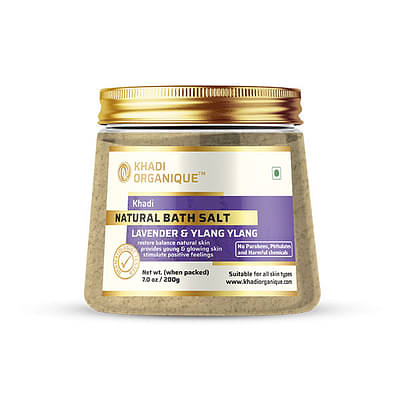 Khadi Organique Lavender & Ylang Ylang Bath Salt (200Ml) image