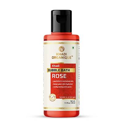 Khadi Organique Rose Bubble Bath Keep Your Skin Hydrated
 (210Ml) image