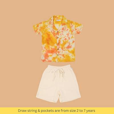 Kids of Greendeer Resort Collar Shirt with Resort Short image