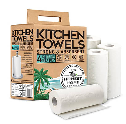 Kitchen Tissue Paper Roll - Pack Of 4 Rolls (60 Pulls Per Roll) 2 Ply image