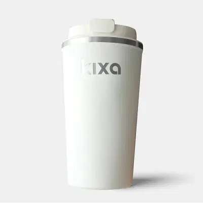 Kixa Brewmate Stainless Steel Insulated Tumbler for Coffee/Tea - Oatmilk 510ml image