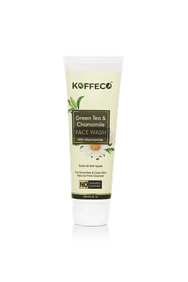 Koffeco Green Tea & Chamomile Face Wash - tube 100 ml image