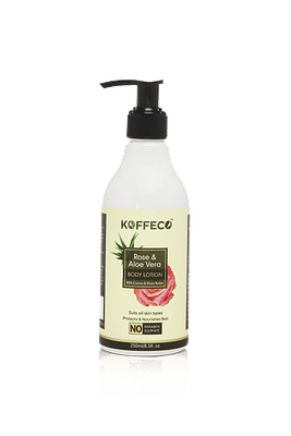 Koffeco Rose & Aloe Vera Body Lotion - pump bottle 250 ml image