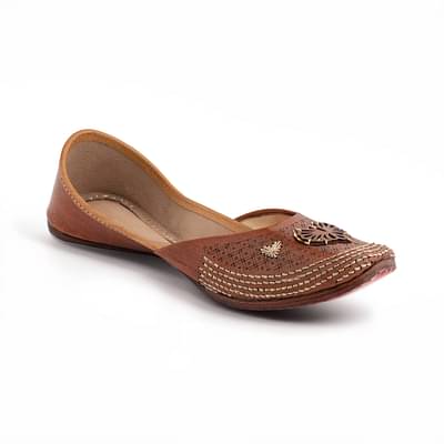 Korakari Jutti Tan For Women-1 image