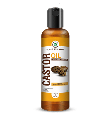 Korus Essential Castor Oil (Cold-pressed) - 200ml Pack image