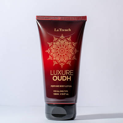 La French Luxure Oudh Perfume Body Lotion Nourishing Hydration With Shea Butter & Argan Oil, Ideal For Preventing Dry Skin During Winters 150Ml image