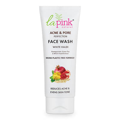 La Pink Acne & Pore Perfection Face Wash For Acne Reduction & Even Skin Tone | 100% Microplastic Free Formula | Suitable For All Skin Types | 100Ml image